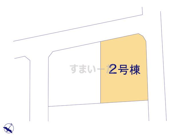 2号棟配置図　敷地面積：152.78㎡